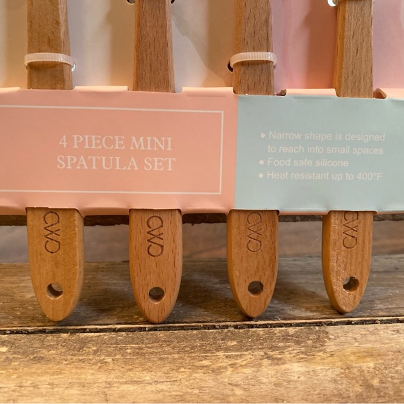 Farmhouse Floral Mini Spatula Set Of 4, Colorful Spring Flowers Mini Spatulas - Picture 5 of 13